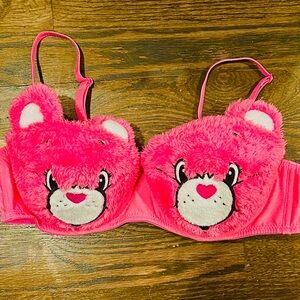 Undiz Care Bear Pink Fuzzy Bra